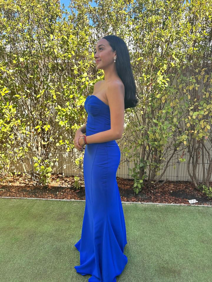 Sheike Eternity Strapless Gown Cobalt – Hire For A Night