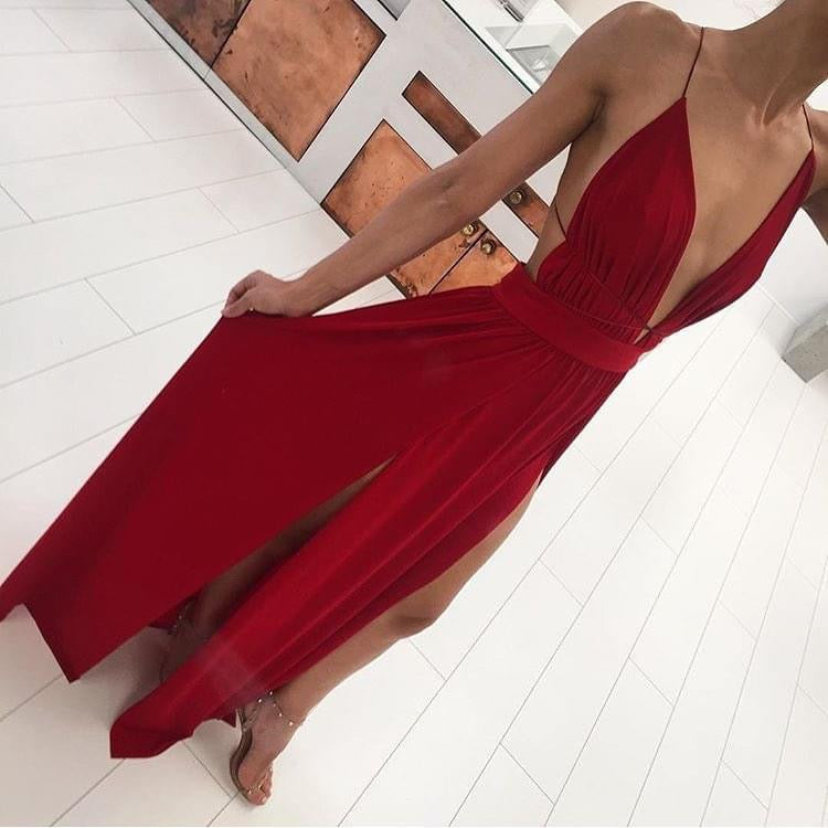 Natalie Rolt Jenny Gown Red